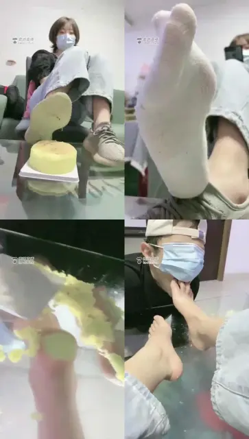 【美离子】足底盛宴脚喂食羞辱场