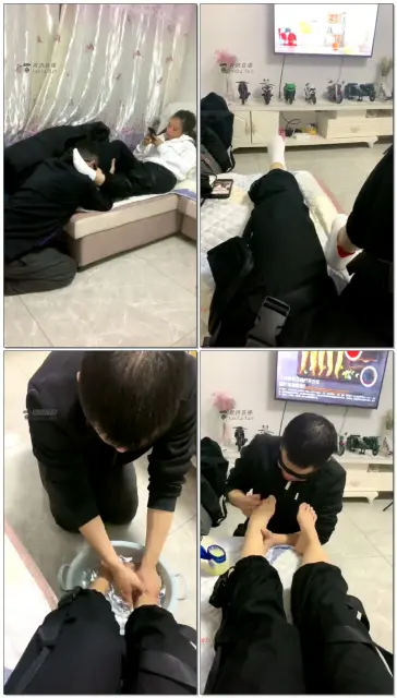 【文文文文】伺候燃一S，吸棉袜，舔洗脚水，舔脚深喉，捏脚