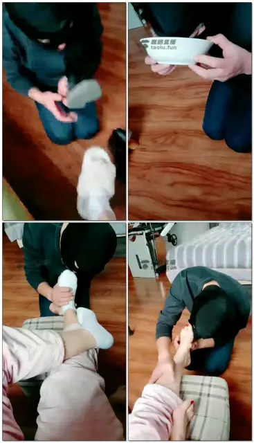 【灵犀女ss】脚奴伺候的不错，赏赐晨尿和厕纸