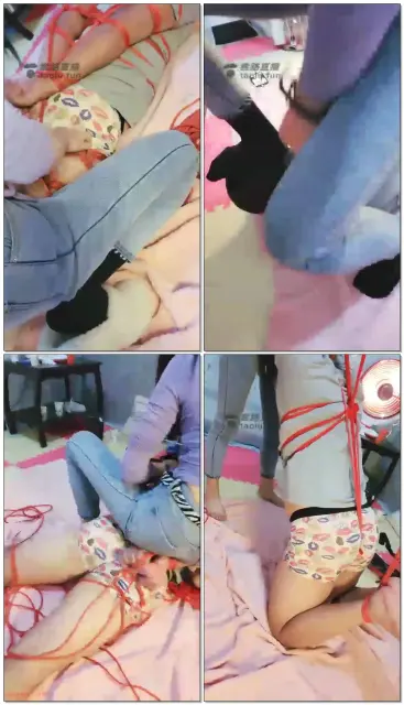 【夏夏S】捆绑，原味棉袜堵嘴