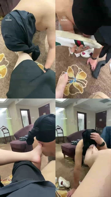 【nonoS】舔狗就是贱哦，舔脚磕头吃棉袜