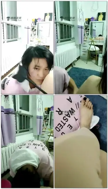 【冰女王】调教女奴强迫吃脚，全体重踩脸