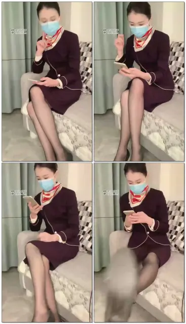 【CC沐子】真-空姐首播，超美