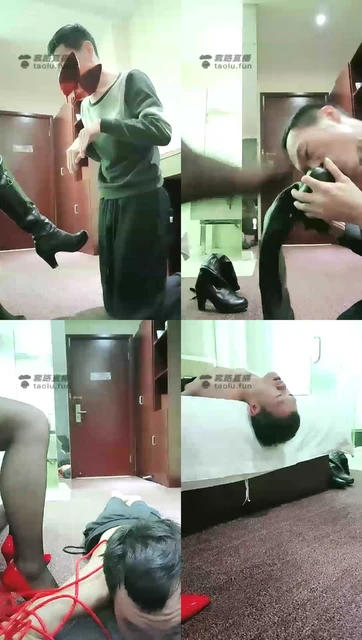 【红丽S】家奴玩物大渣渣，皮靴，耳光，恋足，口水，绳艺，深喉