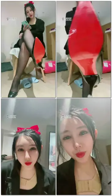 【芭比S】红绿灯，口水黑丝羞辱