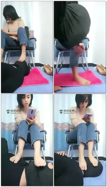 【玲珑小主】调私奴，将深喉进行到底，含脚后跟滋