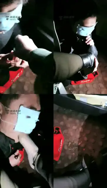 【林夕女王】户外调，舔鞋底，踩地下实物让贱狗吃，超级羞辱