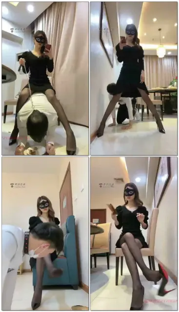 【虞姬】车模饭店调教桌下狗