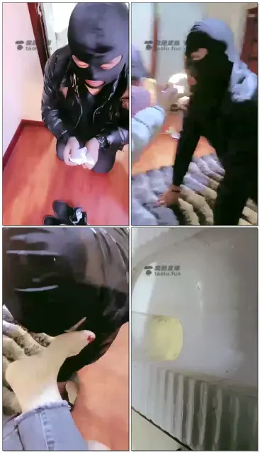 【故梦琉璃S】犯贱的水电工偷闻丝袜，强迫圣水