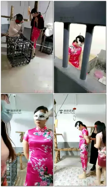 【佛山囚园】美女被关笼子