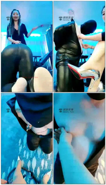 【天香百合】调教室虐乳鞭打虐狗