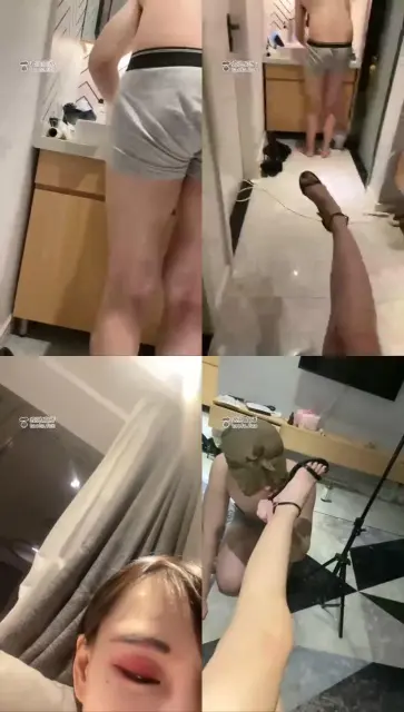 【伊茜】跪在胯下给主子刷鞋，舔高跟