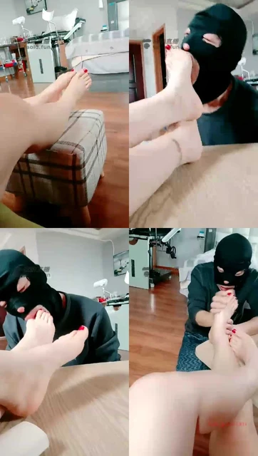 【灵犀女ss】脚奴日常伺候（2020-12-28）舔脚洗脚