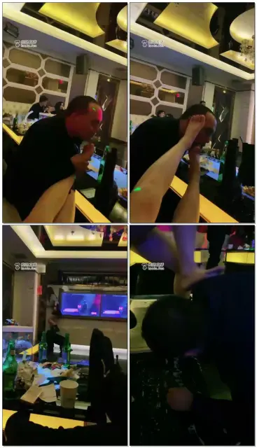 【乔安S】KTV玩狗子，舔鞋子，舔脚