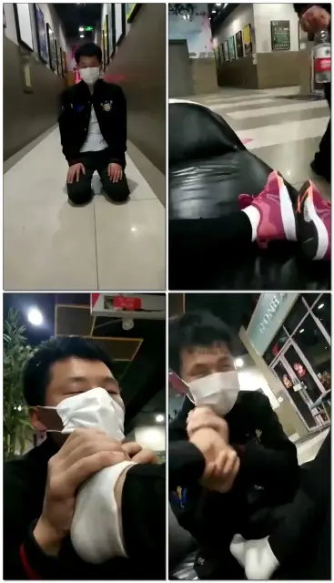 【都市艳主】商场遛狗吃脚