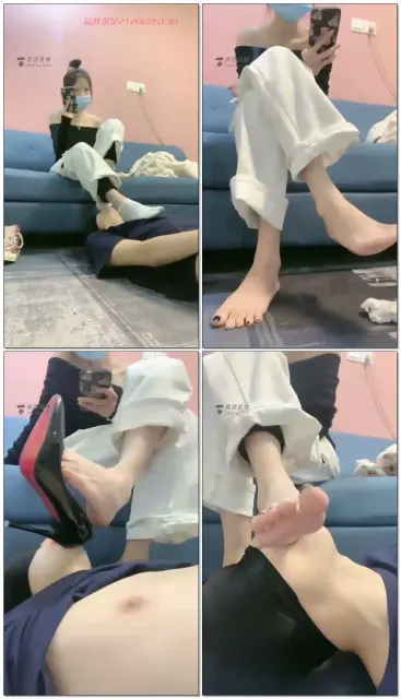 【希希s】帆布鞋棉袜美脚侍奉