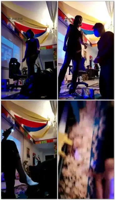 【夏馨S】剧情：男老师家访吗，偷闻叛逆女学生鞋子被发现