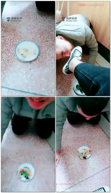 【微微女王】在户外餐厅里调教贱狗