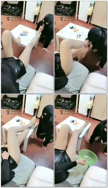 【蜘蛛女王】脚喂食宠物狗夜宵