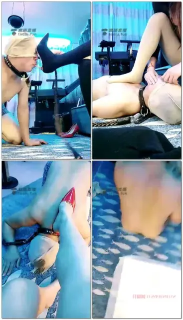 【天香百合】一早就犯贱，舌头鞋刷，清理脚丫，踩头插嘴