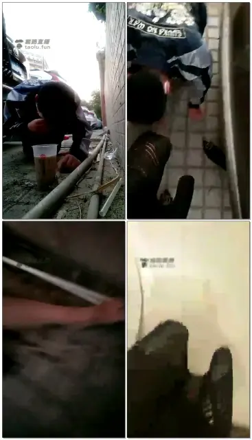 【都市艳主】户外停车场喂食丝袜奶茶