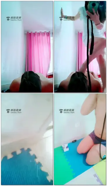 【魅影女神】憋坏的狗疯狂舔脚受虐，圣水，口水，重度脚深喉
