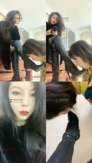 【歌迪丝】三婶清理长皮靴