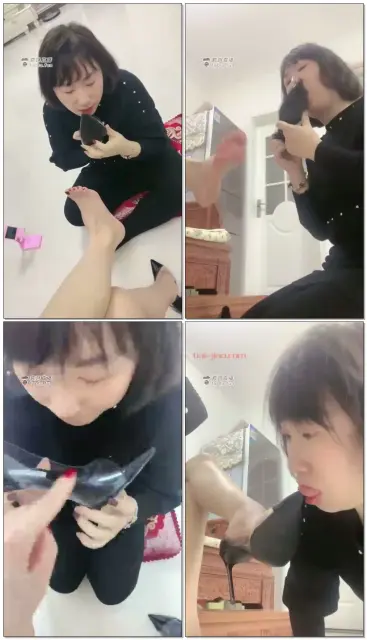 【歌迪丝】三婶舌头刷高跟，里里外外都舔干净