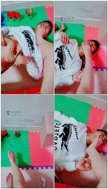 【魅影女神】调教脚下狗踩狗嘴，舌头按摩脚底