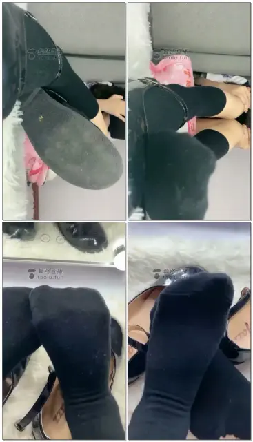 【绘子】公主范小皮鞋+黑棉袜