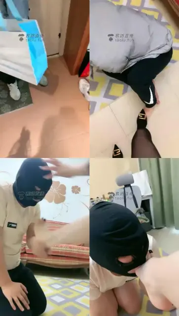 【欣妍S】美女羞辱外卖员，逼迫下跪，舔黑丝舔脚