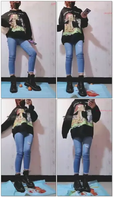 【若依s】牛仔裤高跟踩水果