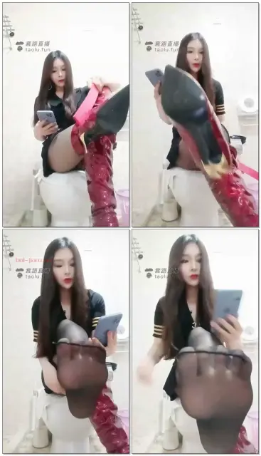 【十三姨】制服黑丝长靴倒计时炸