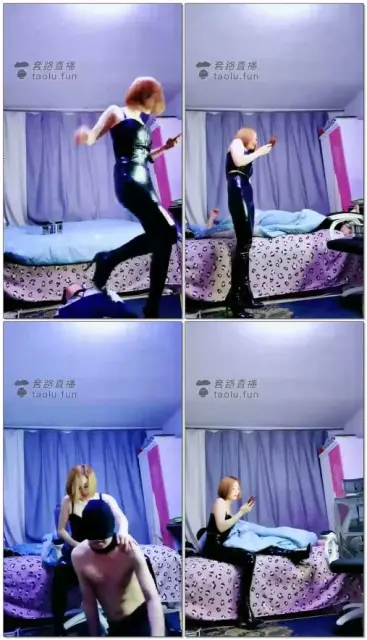 【予S】全皮装上阵，踢裆耳光踩踏夹脖子窒息