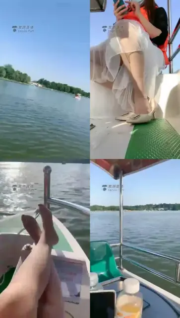 【冰姬女王】玄武湖泛舟湖上狗儿伴驾