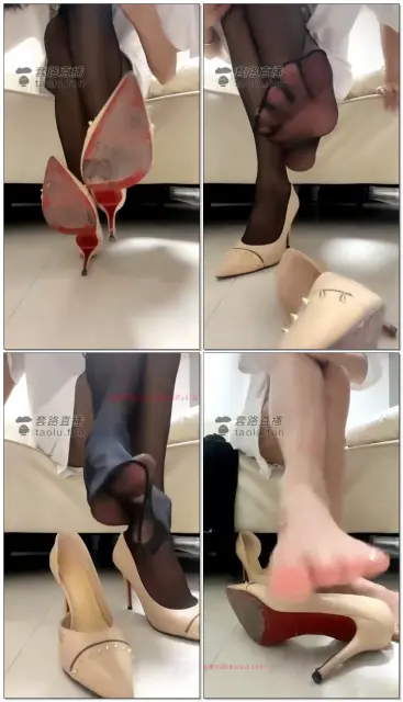 【桃子大大】第一视角黑丝高跟裸足