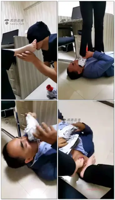 【猫魁S】兰州五大贱狗办公室应聘，运动鞋闻脚舔深喉