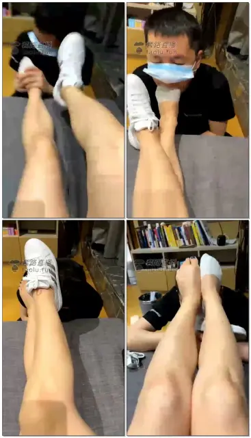 【艾昕S】调教贱狗舔脚享受