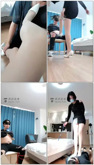 【白桃】嗨皮虐狗!全体重跳踩!跬底踩嘴腿绞钻胯助跑踹档