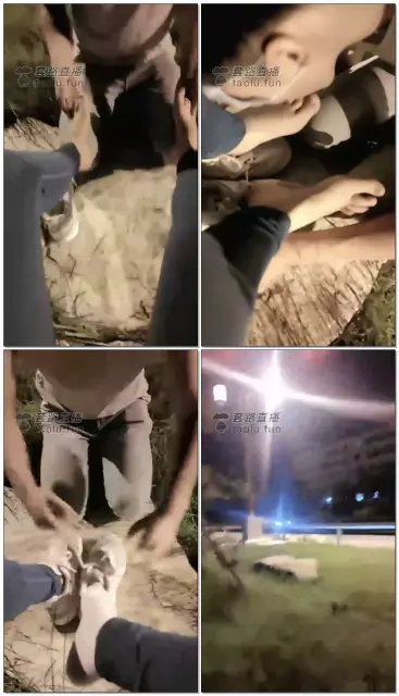 【汤六针ss】户外调教洗脚