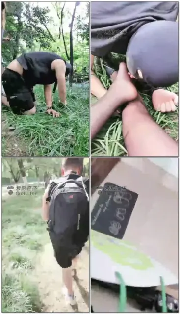 【执念】户外短靴踩踏,舔脏鞋底,遛狗,钻胯