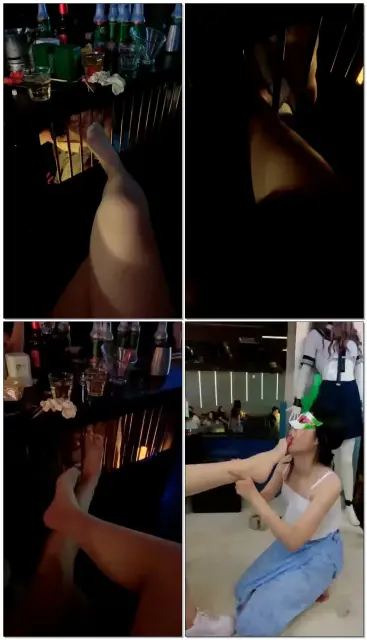 【虞姬】狗笼调教女M，舔脚，钻胯