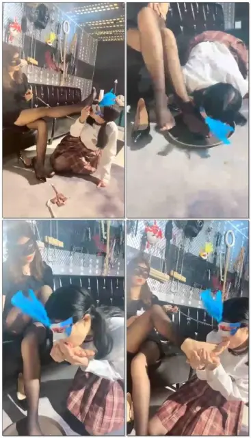 【虞姬】JK贱母狗在脚下