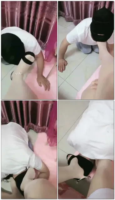 【静心女王】调教贱狗，舔鞋，舔丝袜脚