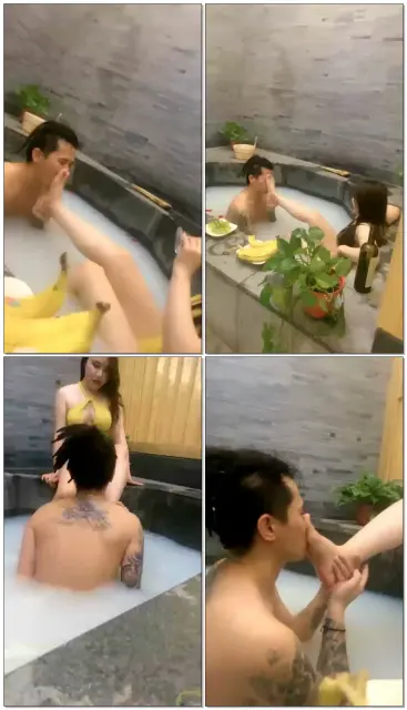 【三三】牛奶浴调教，喂食坐脸