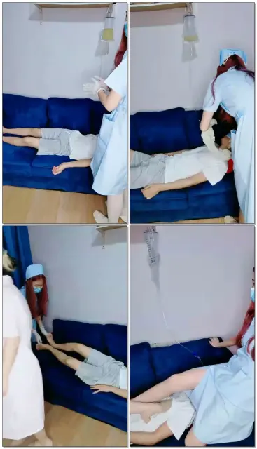 【禾禾子&妖精s】女护士强制喂食病人羞辱色诱，咀嚼喂食