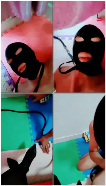 【魅影女神】来个02年的学生狗，耳光口水羞辱强制鞭打生水踢裆舔脚