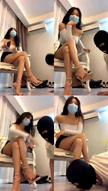 【广西苏老师】凉鞋舔脚喂食口水