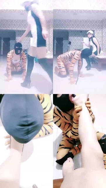 【自由奔放主】继续调教马奴