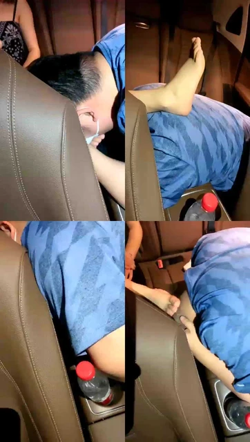 【胖虎】（剪辑）19岁素人车内舔脚剪辑片段